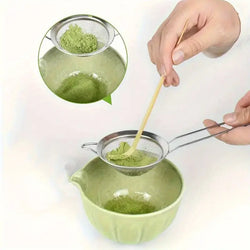 Japanese Matcha Whisk Bamboo (Chasen) with Tea Spoon (Chashaku) - GREEN LIFE CYPRUS