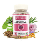 PMS Relief & Hormone balance 60 capsules- Strength & Spices - GREEN LIFE CYPRUS