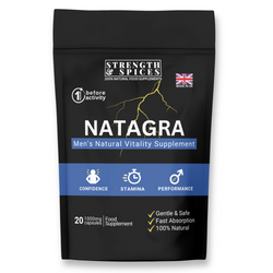 Natagra Male Vitality Supplement 1000mg, 20 Capsules - Strength & Spices - GREEN LIFE CYPRUS