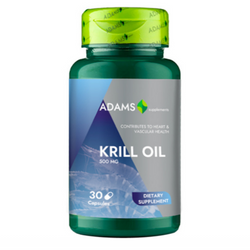 Adams Supplements, Krill oil 500mg, 30cps - GREEN LIFE CYPRUS