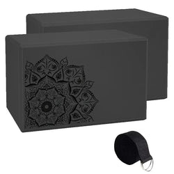 3pcs, Yoga Blocks & Stretch Strap Set - GREEN LIFE CYPRUS