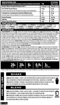 IFOOD 1200g/20serv, Genius Nutrition - GREEN LIFE CYPRUS