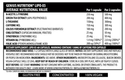 LIPO-X5 60 Caps/60 Serv, Genius Nutrition - GREEN LIFE CYPRUS