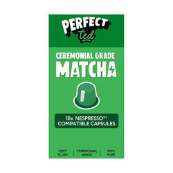PerfectTed, Ceremonial Grade Matcha, 10 Nespresso Compatible Capsules - GREEN LIFE CYPRUS