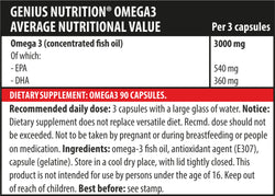 Omega-3 90softgels - GREEN LIFE CYPRUS