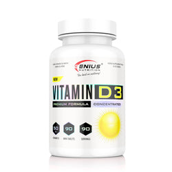 Vitamin D3 90tabs/90 Serv, Genius Nutrition - GREEN LIFE CYPRUS