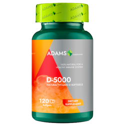 Adams Supplements, Vitamin D-5000, 30 softgels - GREEN LIFE CYPRUS