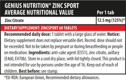 Zinc Sport 60tabs